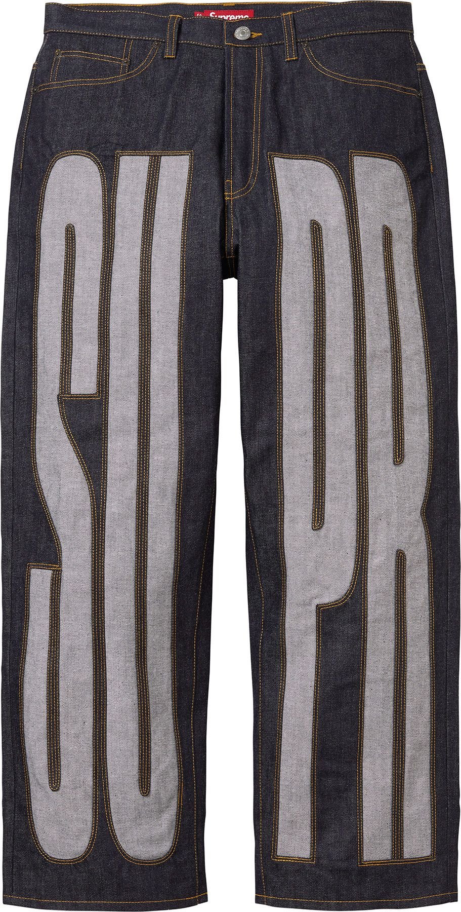Inset Spellout Baggy Jean view 11